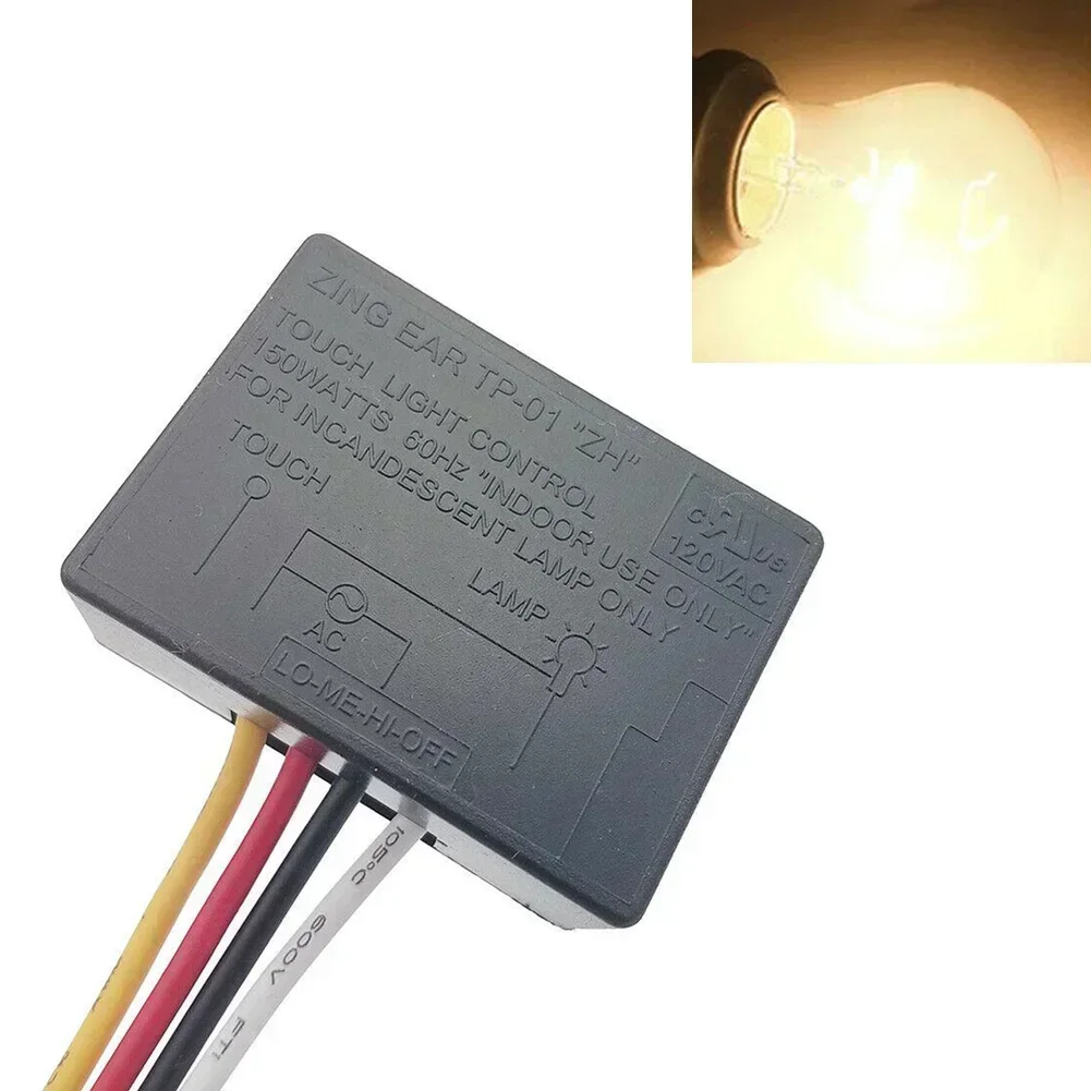 Zing Ear Module Sensor 3 Way Touch Lamp Circuit Connection TP-01 ZH 120 Volt - 60 Hz Dimmer Switch Easy To Use