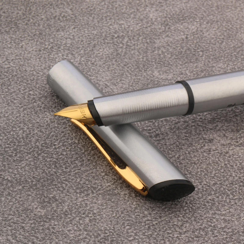 

1pc hero metal fountain pen Classic retro stainless steel Stationery Office School Supplies Writing Gift