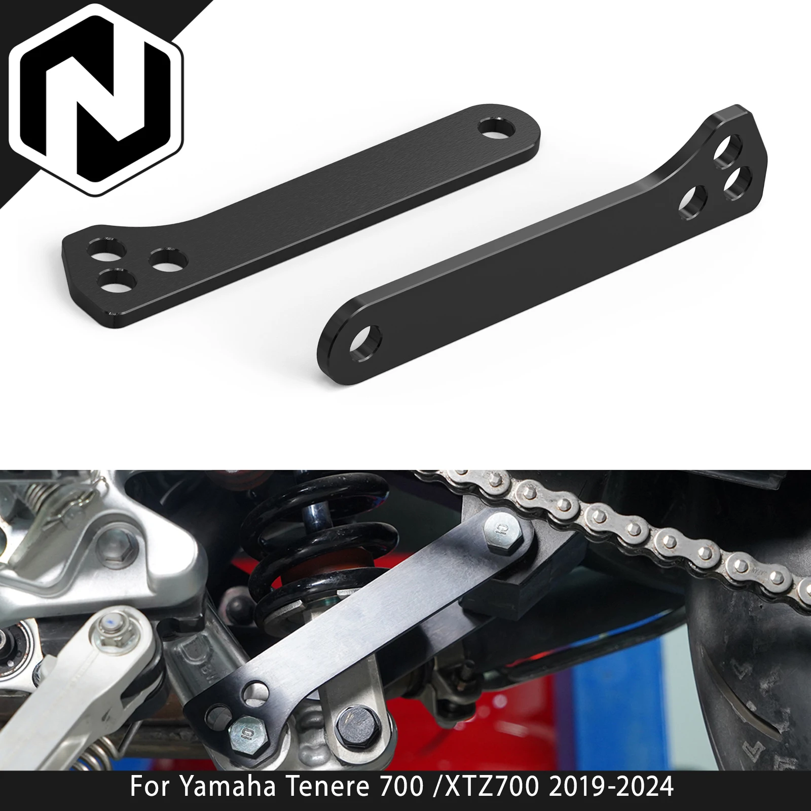 

NICECNC For Yamaha Tenere 700 /XTZ700 2019-2024 Rally Edition 2020-2024 Motorcycle Suspension Lowering Raising Links Lower
