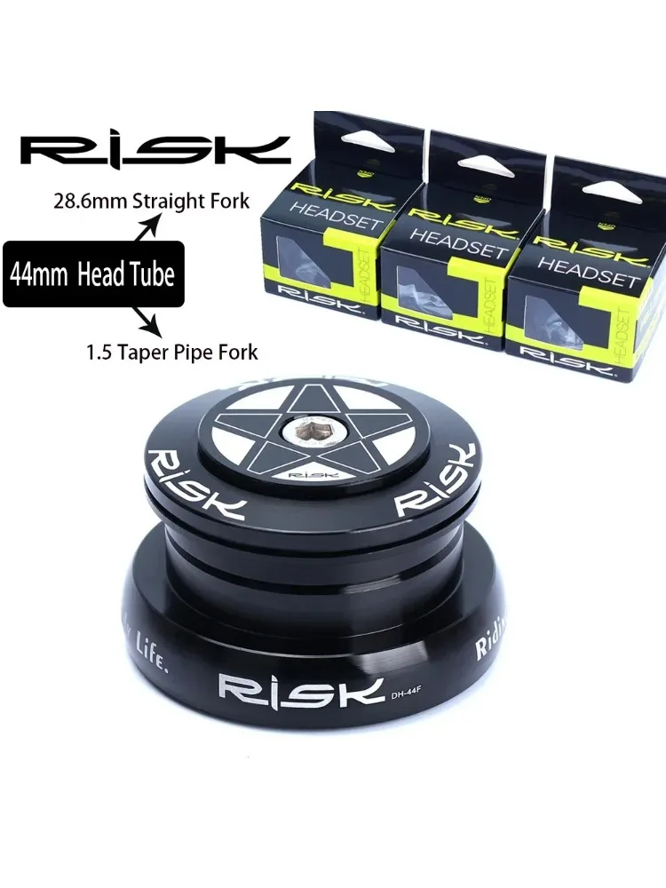 AliExpress NONE RISK MTB Road Bicycle Headsets 44mm 34/41/41.8/49.7/50.6/55/56mm for Bike 28.6mm 1 1/8 Straight 1.25-1.5" 1 1/4-1/2 Tapered Fork