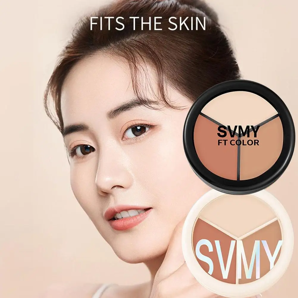 3 Color Concealer Foundation Cream Light Moisturizing Makeup Spots Circles Palette Dark Groove Concealer Cosmetics To Cover E1u8