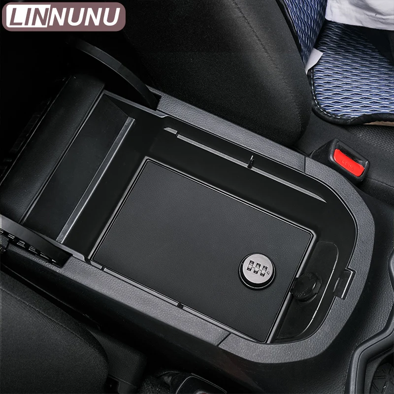 LINNUNU Fit for TOYOTA RAV4 XA50 2020 2021 2022 2023 2024 Automotive Armrest Box Storage Cartridge Password Lock Automotive Inte