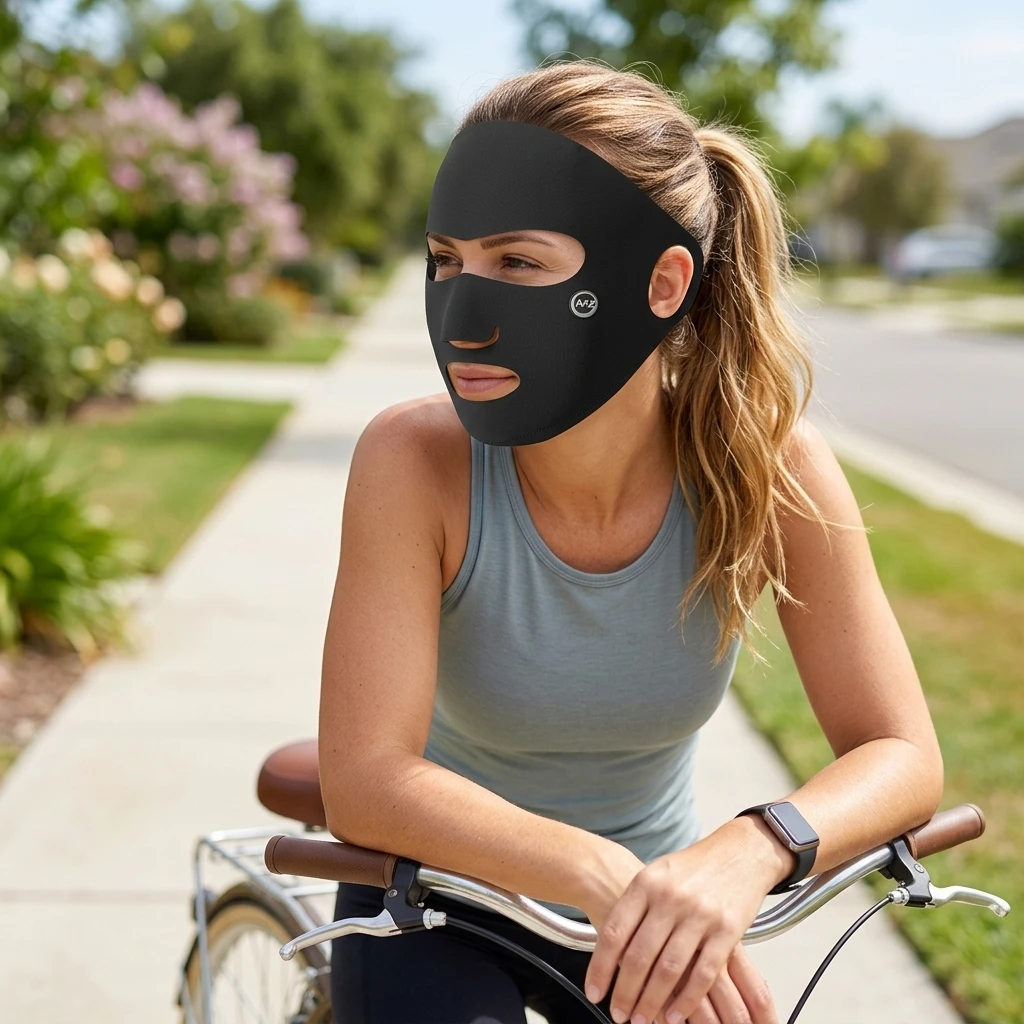 Ice Silk UV Protection Face Mask Upf50 Plus Cooling Breathable Face Curtain For Outdoor Cycling Summer Sun Face Mask For Women