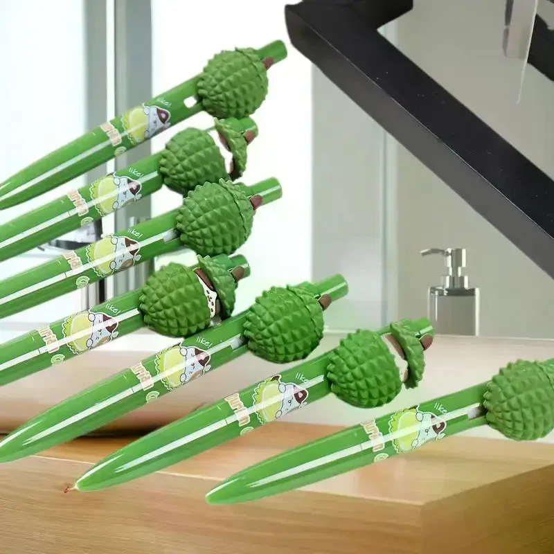 

Kawaii Durian Press To See Cat Gel Pen Cute 0.5mm Black Ink Signature Pens Stationery Gift Writing Supplies
