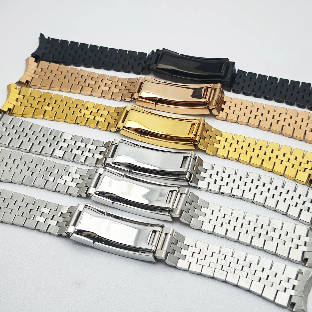 20mm Hochwertiges GMT-Uhrenarmband aus Stahl, Herren-Uhrenzubehör, Ersatzarmband, passend für GMT-Gehäuse, Faltschließe, Uhrenteil – Detail 6