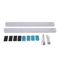 Motion Sensor Light USB Rechargeable Battery Operated 21 LED Cabinet Lights Strip for Wardrobe Cupboard LED Closet Light