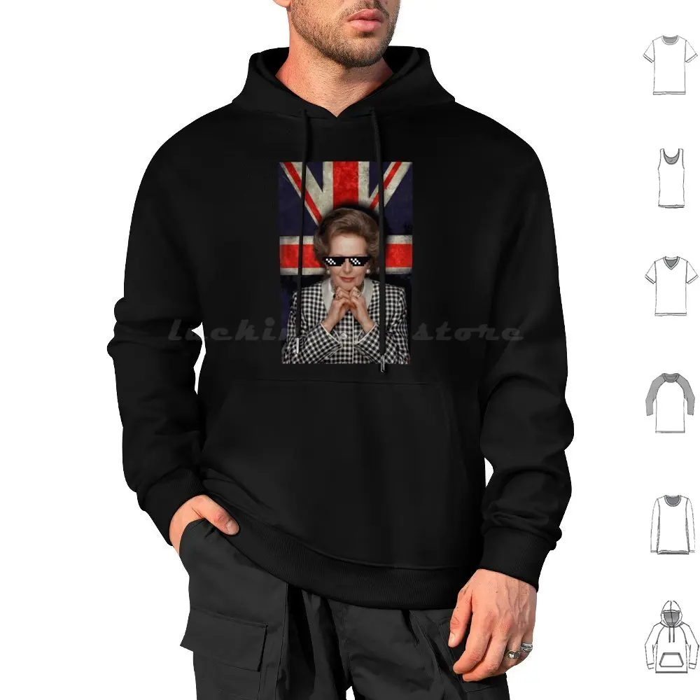 Margaret Thug Life Hoodies Long Sleeve Margaret Thatcher Thatcher Conservative Politics Prime Minister Tory Iron Lady