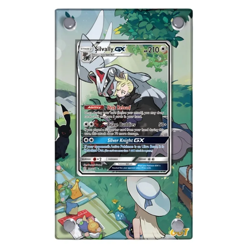 Pokemon PTCG Silvally GX Animation Characters Acrylic Extended Painting DIY Card Brick Anime Classics Game Collection Cards Toy