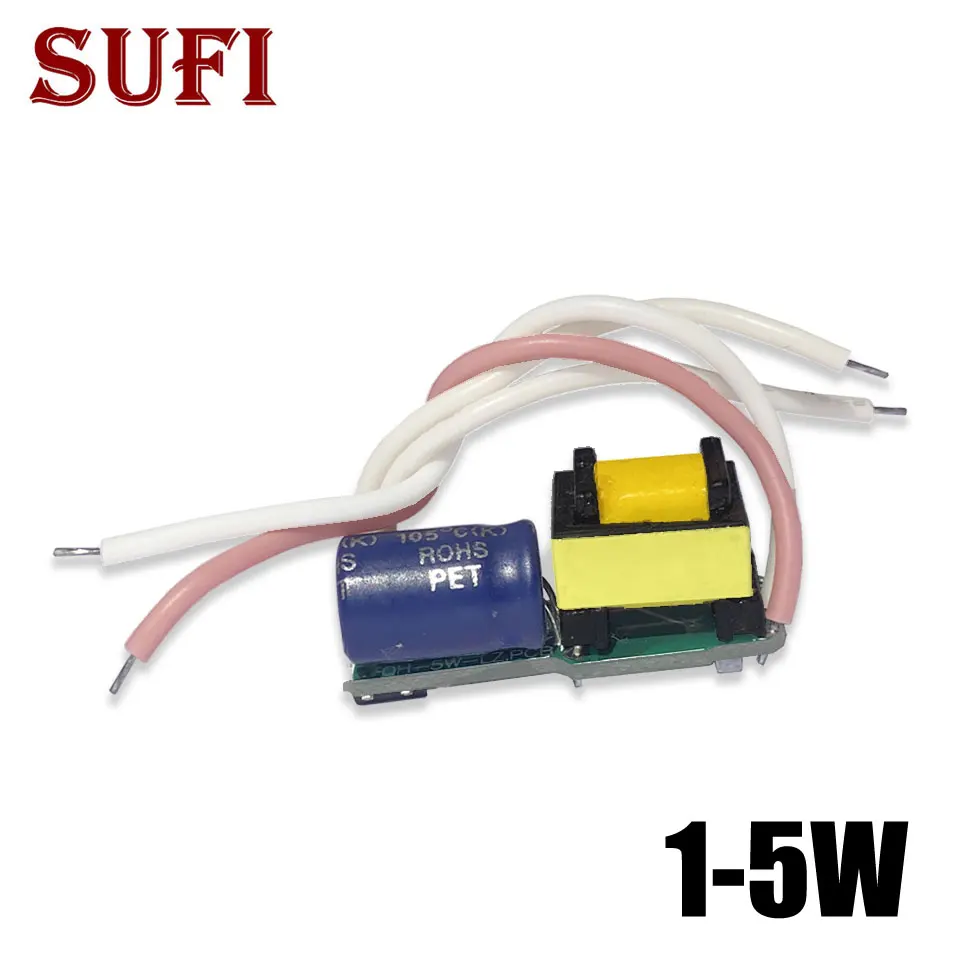 

2 LED - привода 1 Вт 2 Вт 3 Вт 4 Вт 5 Вт Встроенный трансформатор беспроводного освещения