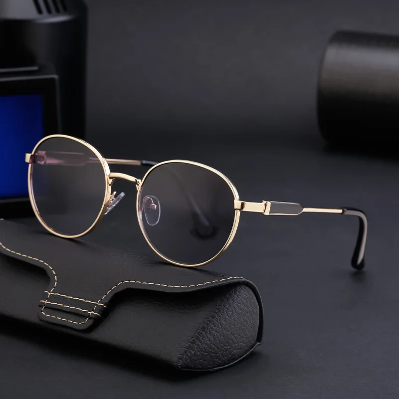 

SL-H2412 free shippiing items for Fashion Round Frame Sunglasses for Men