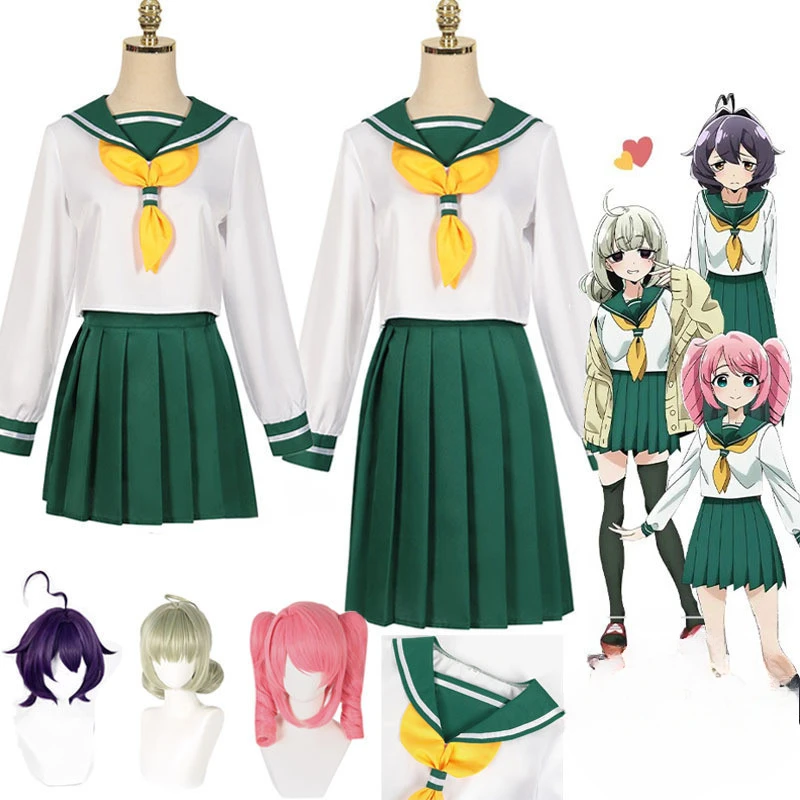 Costume de Cosplay Hanabishi Haruka avec Perruque Araga Kiwi Hiiragi Utena, Uniforme de Marin JK Mahou Shoujo pour Fille Magique