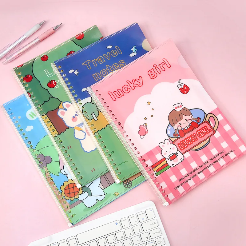 Novo Caderno Kawaii B5 Folhas Folhas Soltas 30 Folhas Caderno Dos Desenhos Animados Binder Jornal Agenda Livro Notepad Escola Papelaria Fornecimento