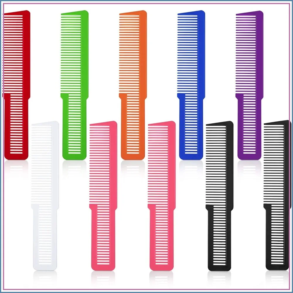 

10 Pieces Hair Cutting Comb Fine Tooth Styling Barber Clipper Comb for Home Salon