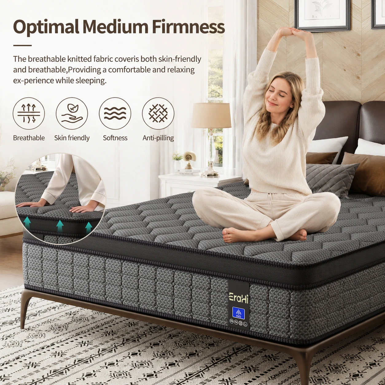 12インチのクイーンサイズマットレス、キングサイズマットレス - Memory Foam Mattress In A Box Queen のレビューと価格