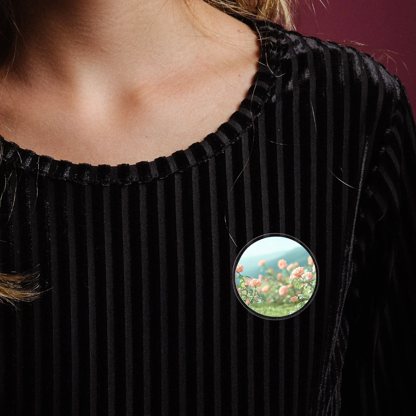 25 pièces broches à boutons transparents bricolage Badge artisanat Kit Badges ronds en acrylique pour Photos personnalisées projets d'art scolaires paquet en vrac