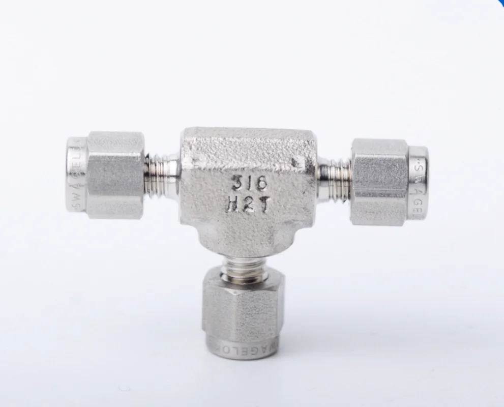 

Stainless steel card sleeve joint, card sleeve tee joint, metric system SS-6M0-3