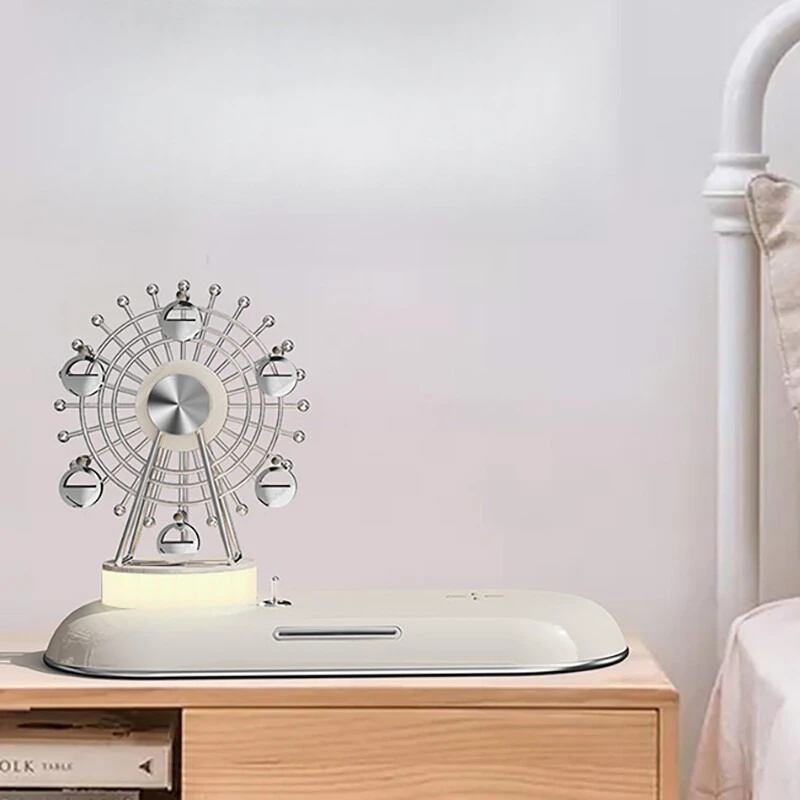 

Wireless fast charging ambient light, wireless charger, mobile phone holder, white, white.