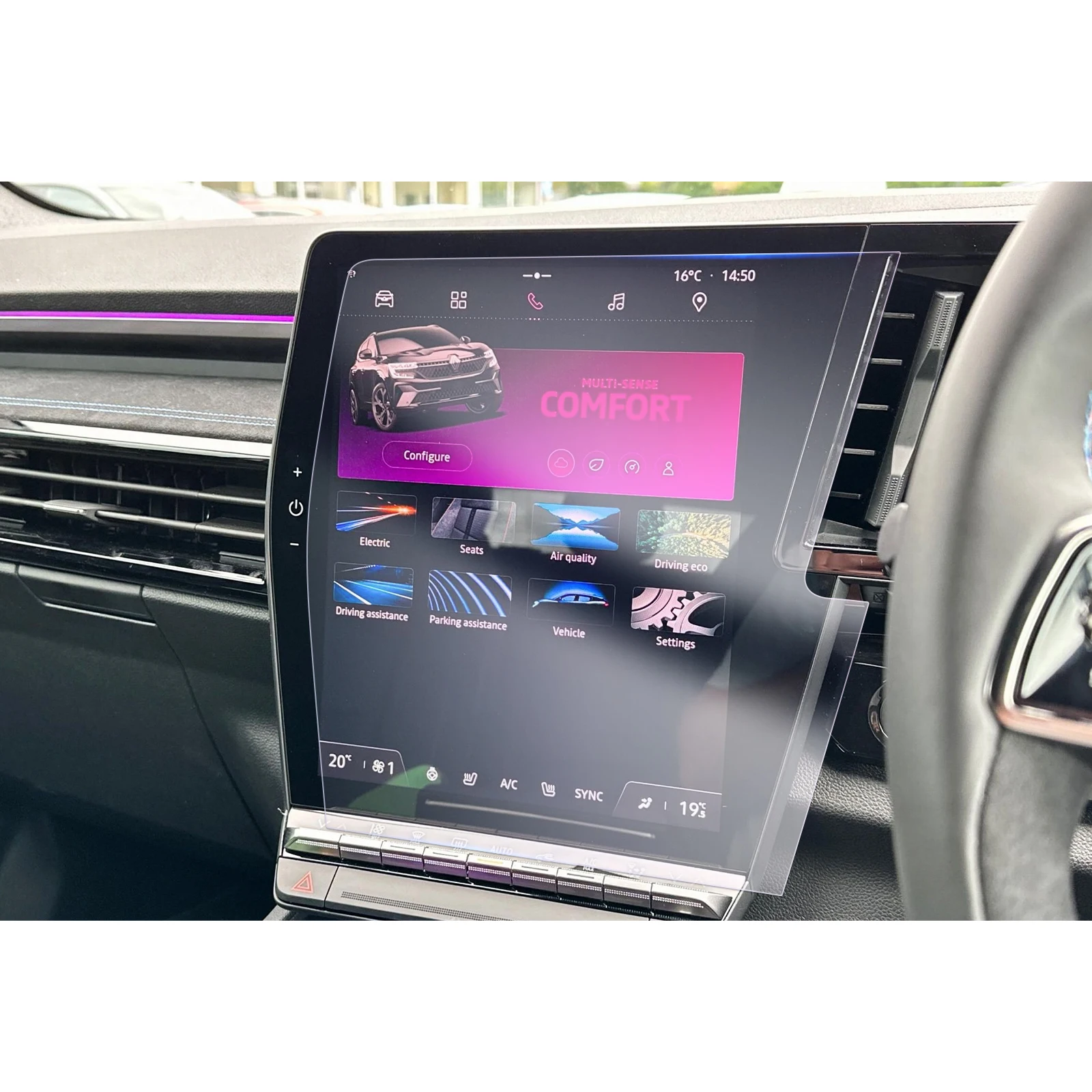 LFOTPP Nano-Displayschutzfolie für Renault Megane E-Tech/Austral, Auto-Navigationsinstrument-Display, Renault Megane Zubehör – Detail 17