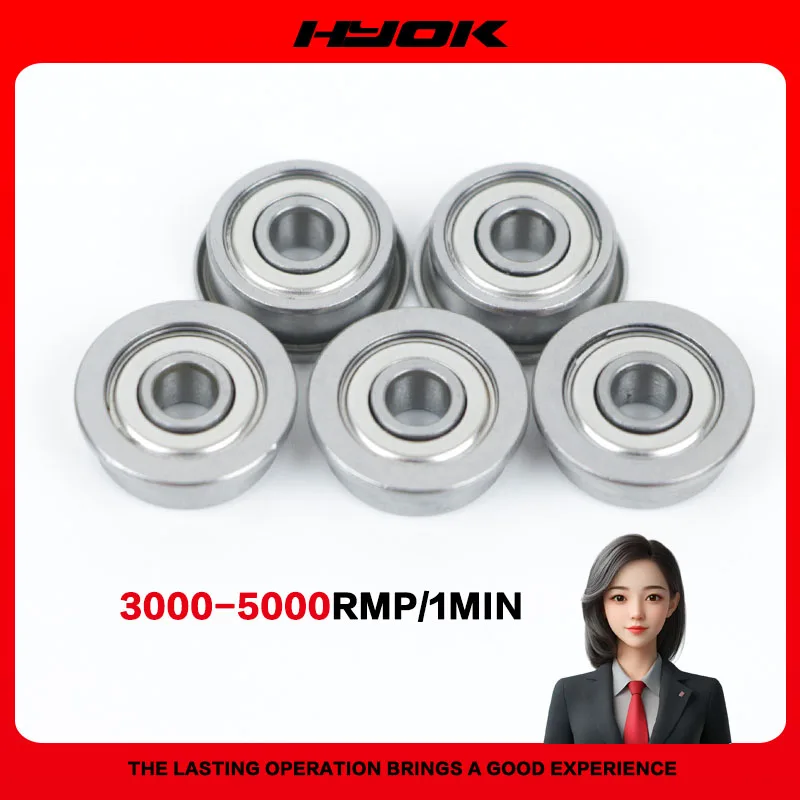 5PCS 10PCS Flange Bearing MF52 MF63 MF83 MF93 MF74 MF84 MF104 MF85 MF95 ZZ Miniature Flange Bearing