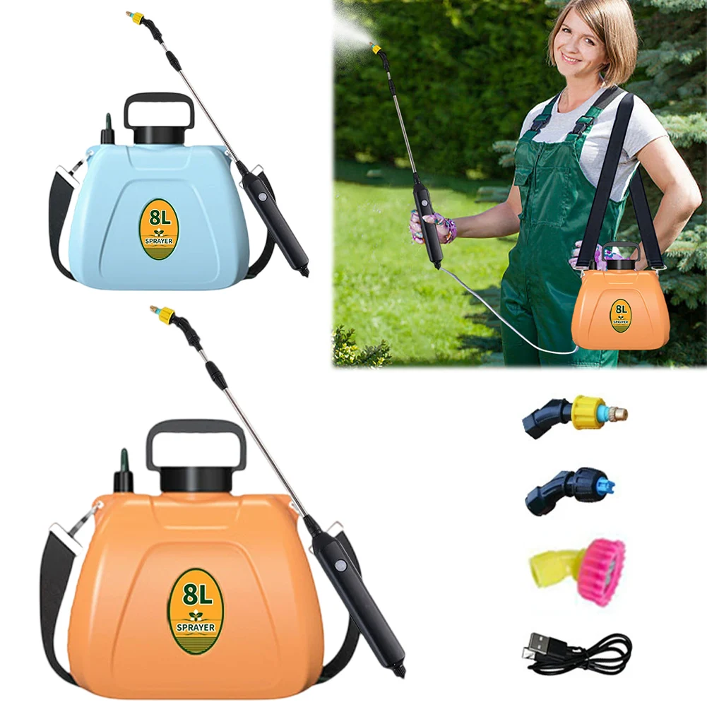 

Автоматический садовый опрыскиватель 8 л с наплечным ремнем, перезаряжаемый, на аккумуляторе, ручной распылитель пестицидов для газонов и борьбы с сорняками