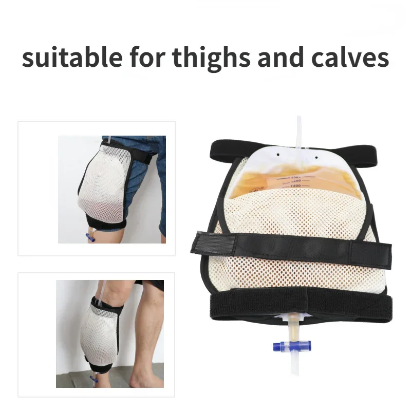 

Mesh Breathable Abdominal Drain Large Capacity Elderly Patient Urine Collection Bag Disposable External Hang Leg Strap Universal