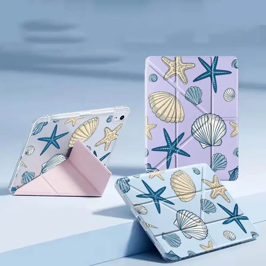 

Чехол-подставка Y-Fold для планшетов iPad Mini 6, 7, Pro 11, 10, 9, 8, 7, 12.9 дюймов Pro 2025, Air 4, 5, M3, M2, 1, 2, M4, 11 дюймов Marine