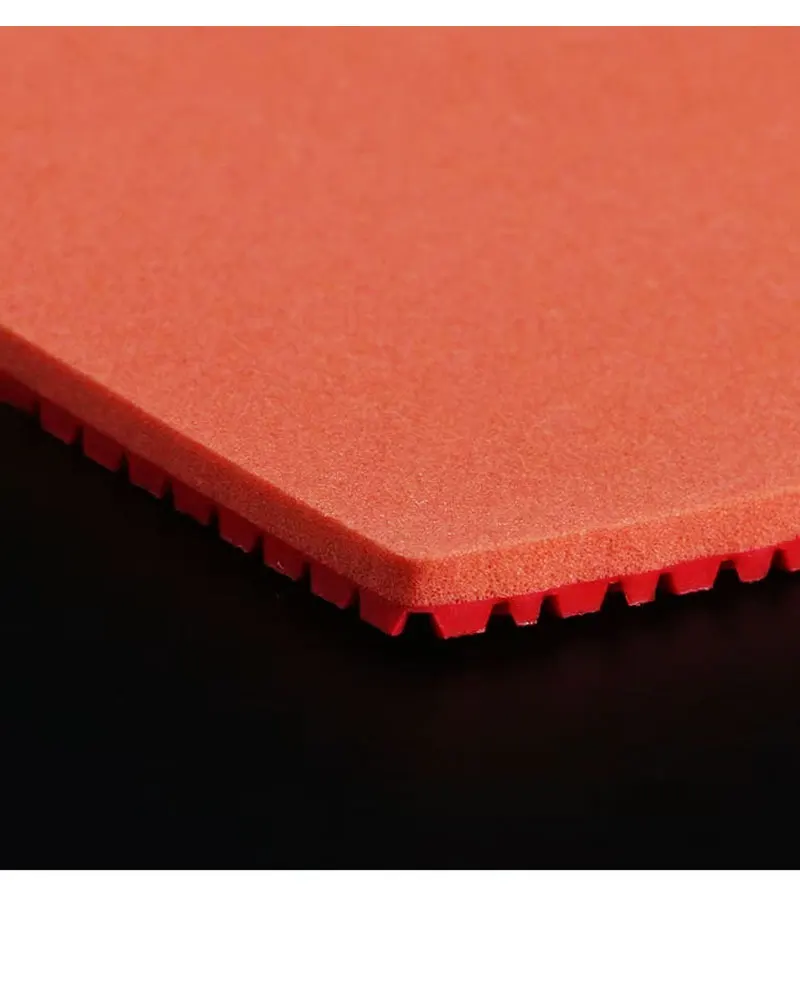 Revêtements De Raquette De Tennis De Table Professionnels - Caoutchouc Rouge/noir 2.0-2.2 Mm, Dureté 39, éponge Dure - Pour Attaque Rapide - 11