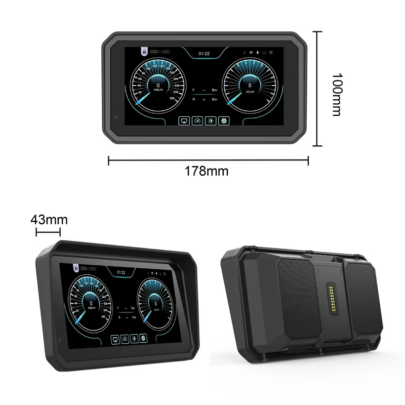 【6.0】BMW motorcycle CarPlay navigation screen, with optional CANbus original vehicle protocol.