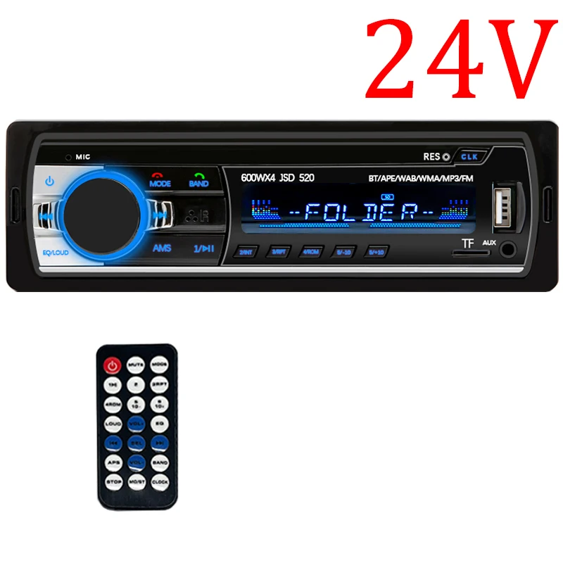Hippcron Autoradio 1din Stereo Multimedia MP3-speler Digitale Bluetooth FM Audio Muziek USB Met In Dash AUX-ingang