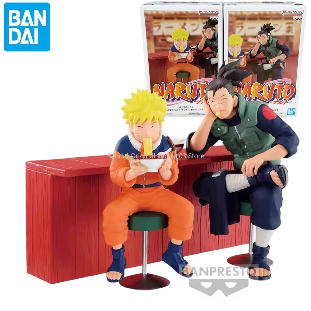 

In Stock Original Bandai Banpresto Naruto Umino Iruka Uzumaki Naruto Pvc Anime Figure Action Figures Model Toys Ornaments Gift