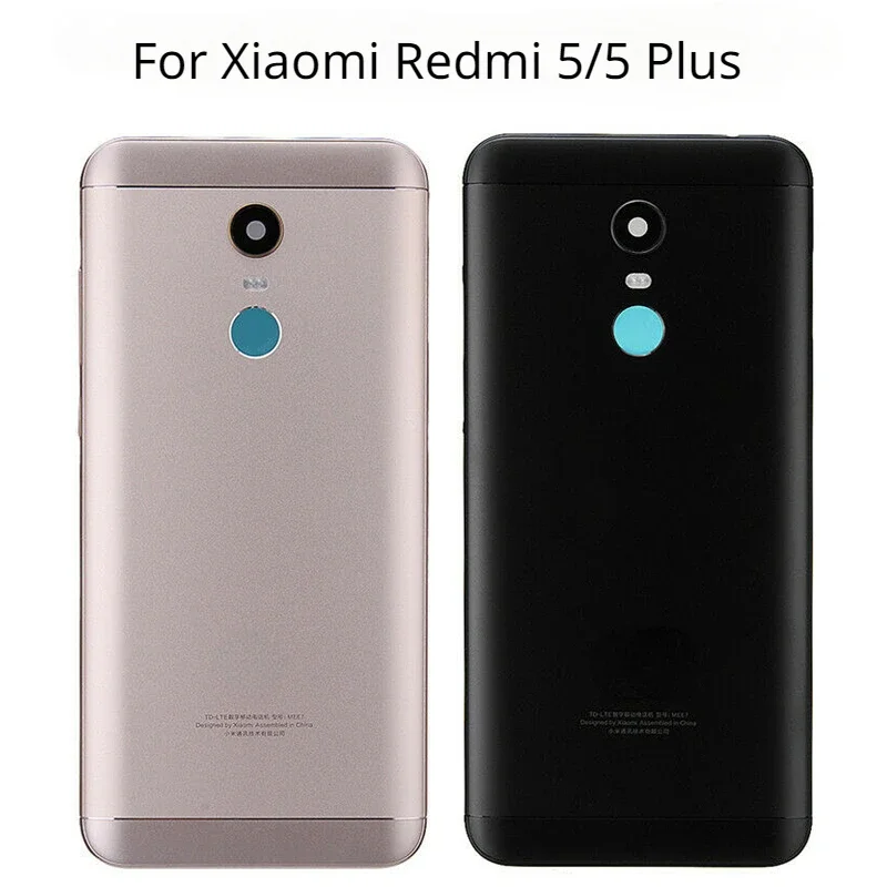 

Задняя крышка 5,99 дюйма для Xiaomi Redmi 5, задняя крышка батарейного отсека для Redmi 5 Plus, чехол с объективом камеры + кнопка регулировки громкости