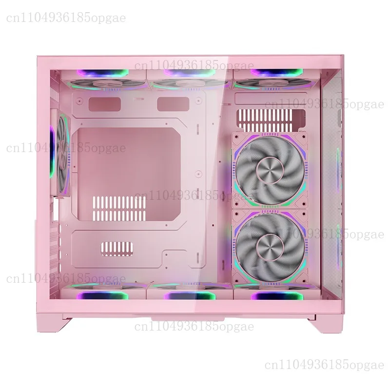 Keine A-Säule, Glas, rosa Meerblick, Raum, Computergehäuse, Desktop, MATX360, Wasserkühlung