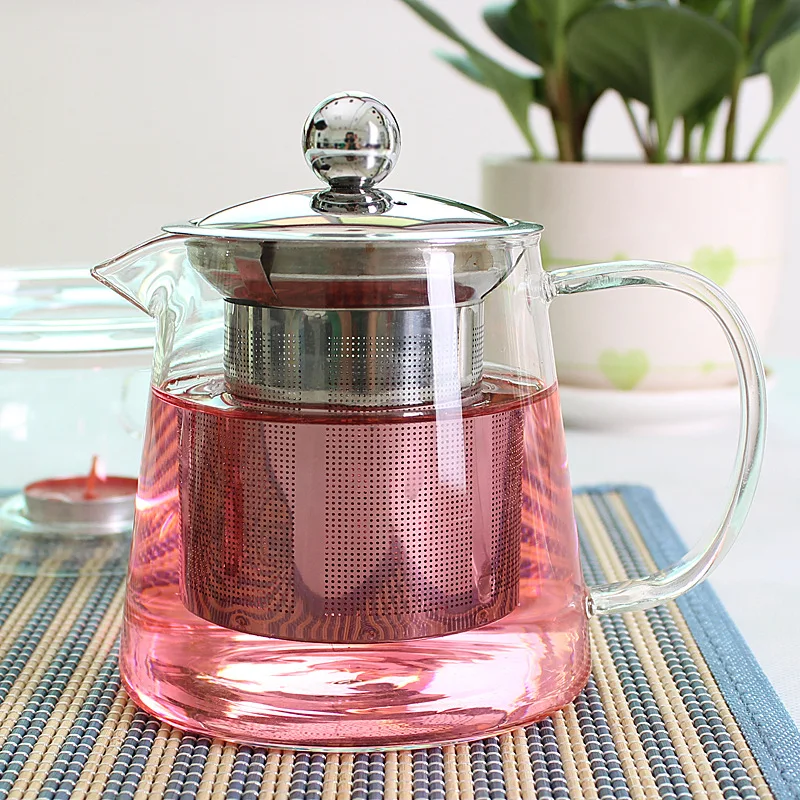 Fiberglass Filter For Flowers And Herbs, With Filter, Manufacturer Wholesale Kung Fu Pot, Glass Tea Pot