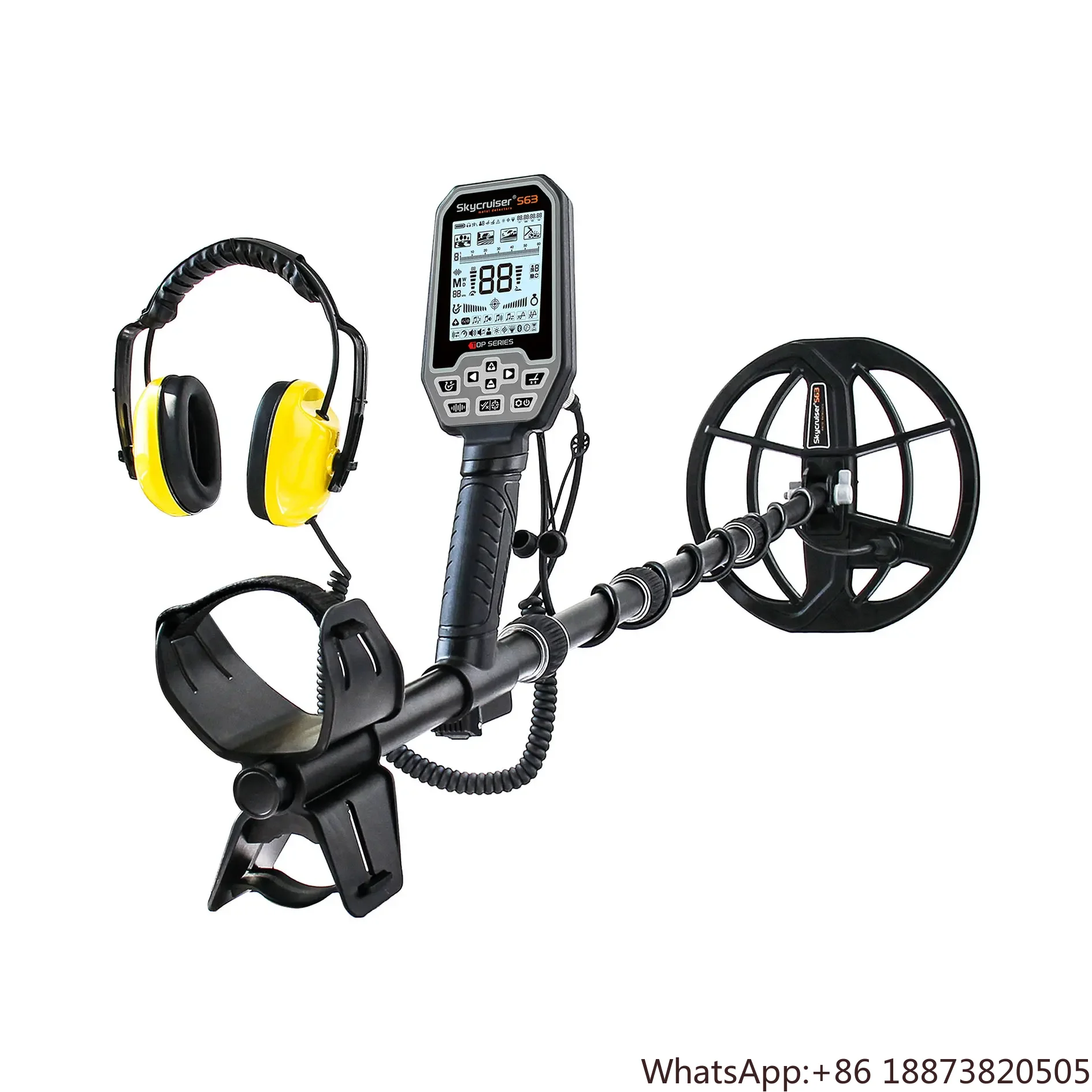 New Multi-Frequency metal detector machine S63 fully waterproof underwater metal detector for long range gold detector