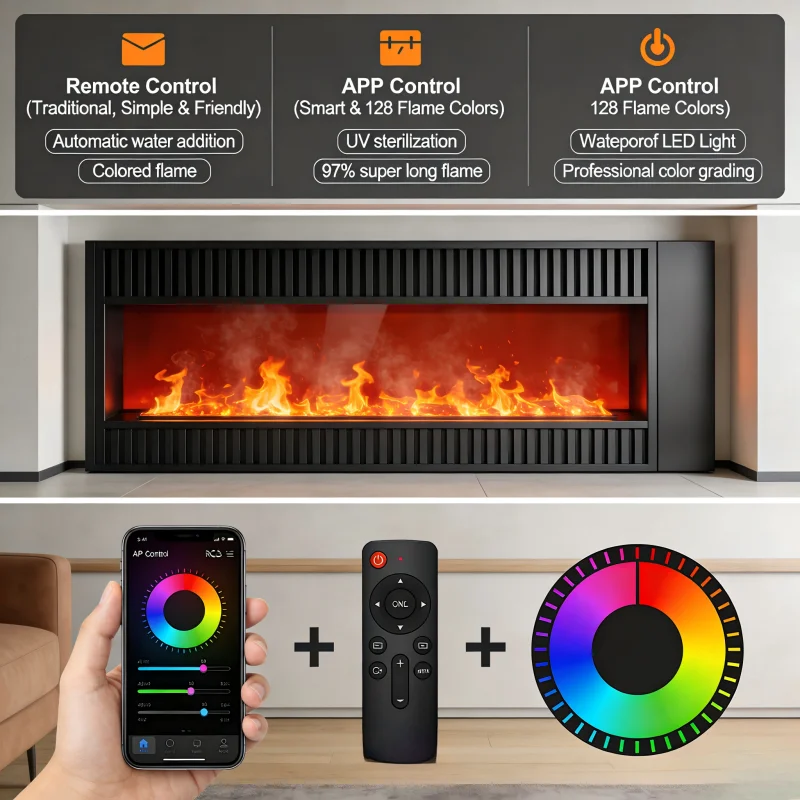 Flame Effect Humidifier Firepl - Lighting Effect Home Decor ulasan dan harga