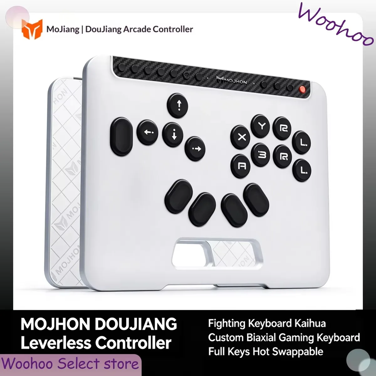 MOJHON DOUJIANG Leverless Controller Fighting Keyboard Kaihua Custom Biaxial Gaming Keyboard Full Keys Hot Swappable For Arcade