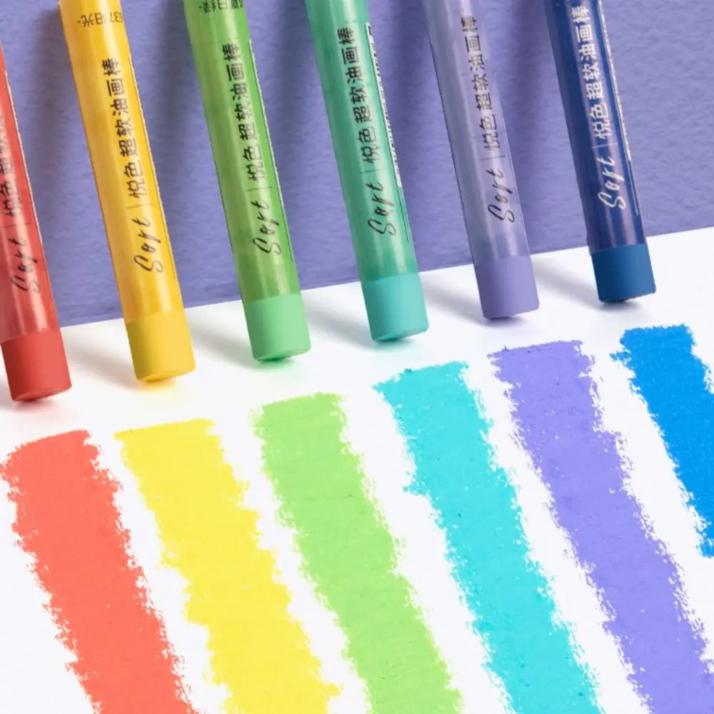 24/36/48 Colors Versatile Morandi Ultra Soft Crayon Classic Macaron Colored Crayon With Tool Set Wax Pencil