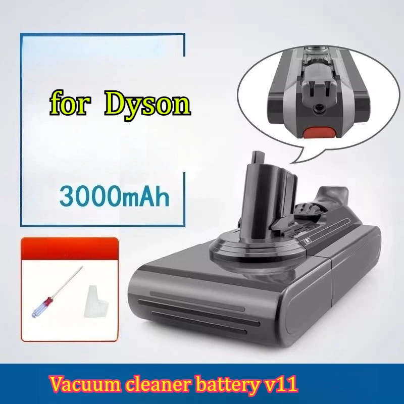 3000mAh Compatible for Dyson Vacuum Cleaner Battery V11 Buckle Screw Version Compatible Accessory Lithium Battery Replacement