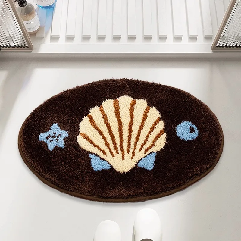 1pcs Nordic Non-Slip Bath Mat Absorbent Floor Rug for Bathroom Toilet Entrance Living Room Decor Door Mat Anti-Dirty Home Carpet