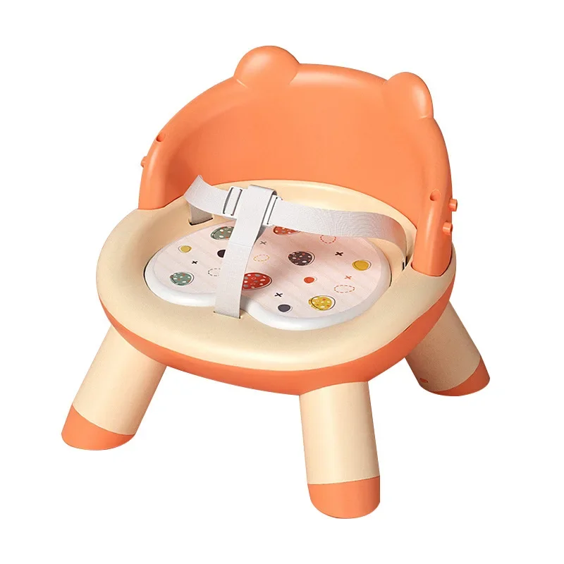 Children's Dining Chair Multifunctional Home Baby Reclining Chair Short Models of Convenient Dining Chairs Cute Cartoon Stools