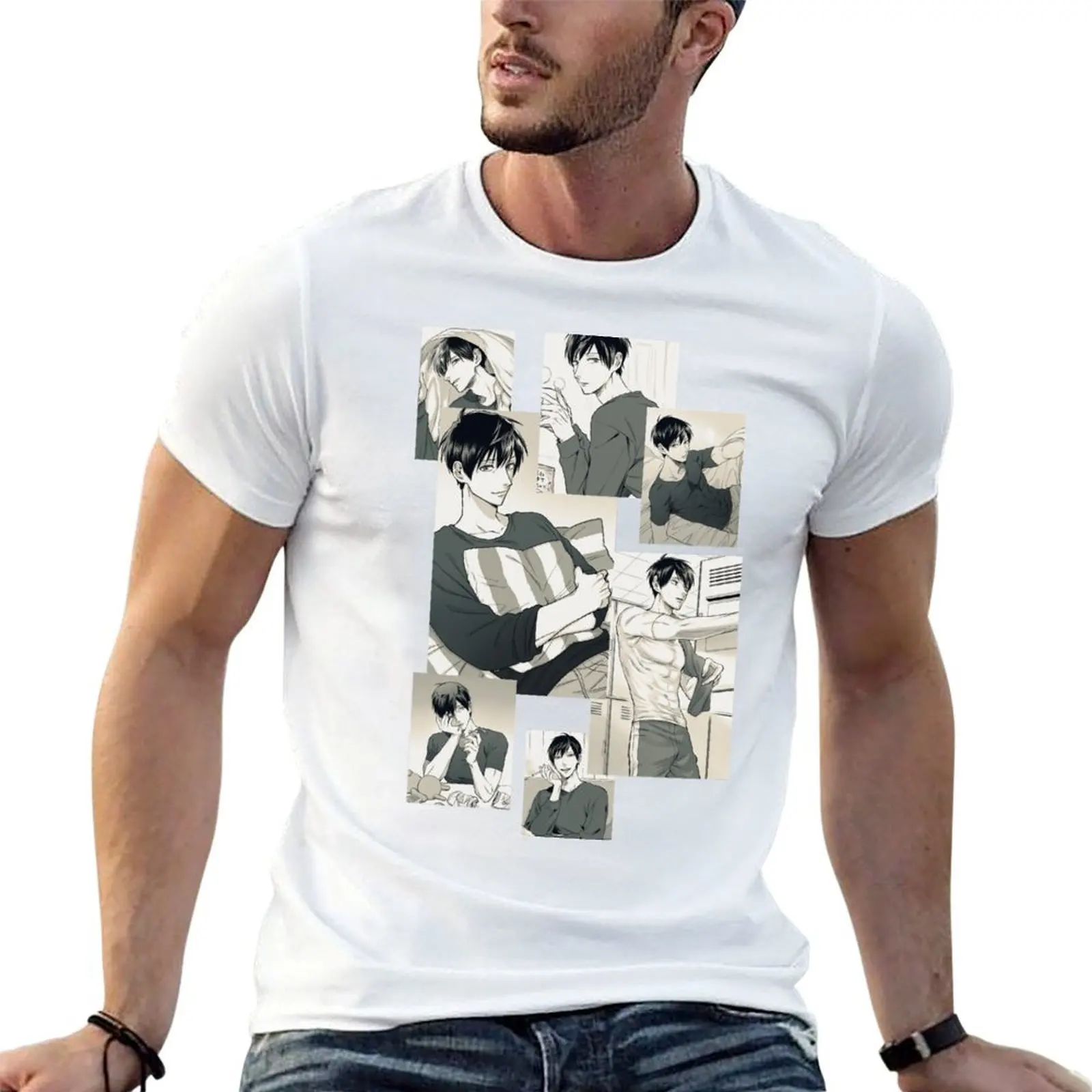 

Uramichi Oniisan футболка мужская футболка хлопок 100% забавные футболки мужская мужская футболка тяжелая хлопковая футболка