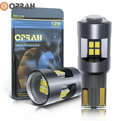2pcs Oprah W5W LED T10 Car Lights 12V 24V Truck Interior Dome Map Reading Bulbs Canbus 2016 SMD Parking Signal Lamp White Yellow