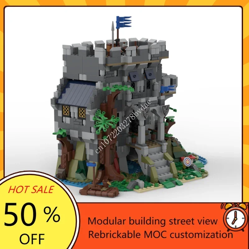 1141PCS Customized MOC Medieval Castle Model Castle In The Forest Building Blocks Technology Bricks Creative Assembly Toys Gifts