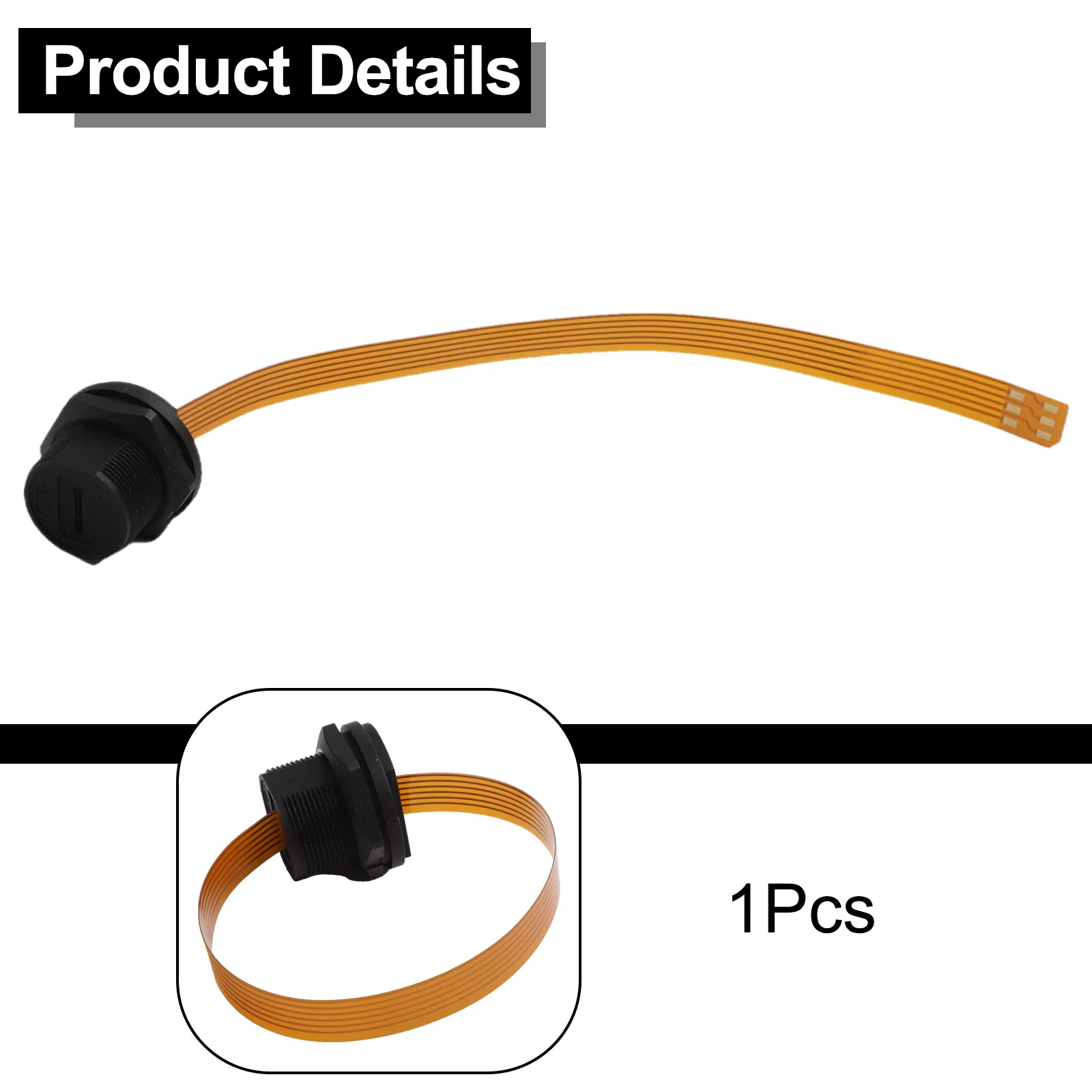 Soket SIM TF Hitam Kuning Pertukaran Informasi Mudah Konektor Terpasang di Belakang Pertukaran Informasi yang Mudah