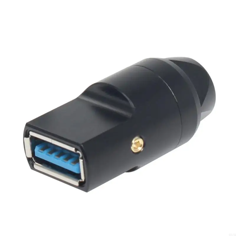 USB3.0 ที่ปรับแต่งได้ประเภทตัวเชื่อมต่อซ็อกเก็ตตัวเมียที่มีเปลือกอลูมิเนียมอัลลอยด์สำหรับซ่อมสายเคเบิลขนาด 6 มม.