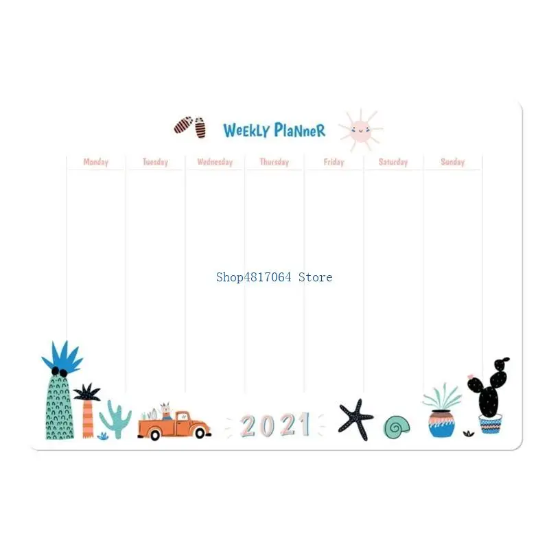 T3LB Fridge Calendar Weekly Planner for To-do-list Board Memo Board