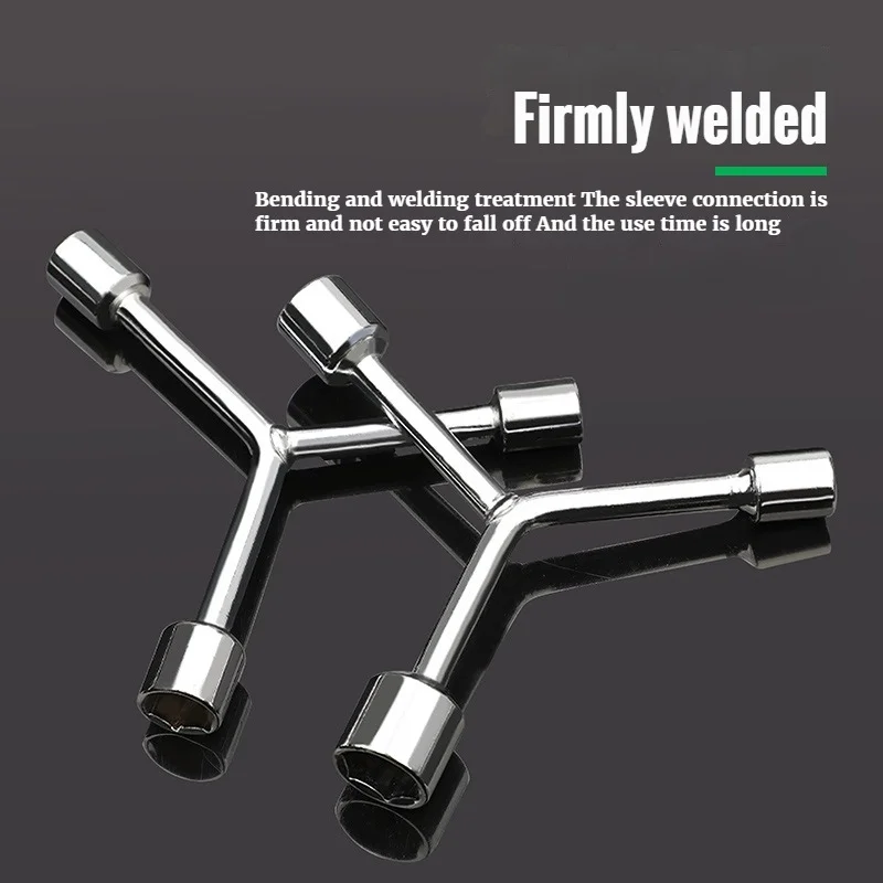 Household Triangular Socket Wrench Pragmatic Y-type Tri-fork Wrench Three-prong Wrench Bicycle Household Disassembly Repair Tool