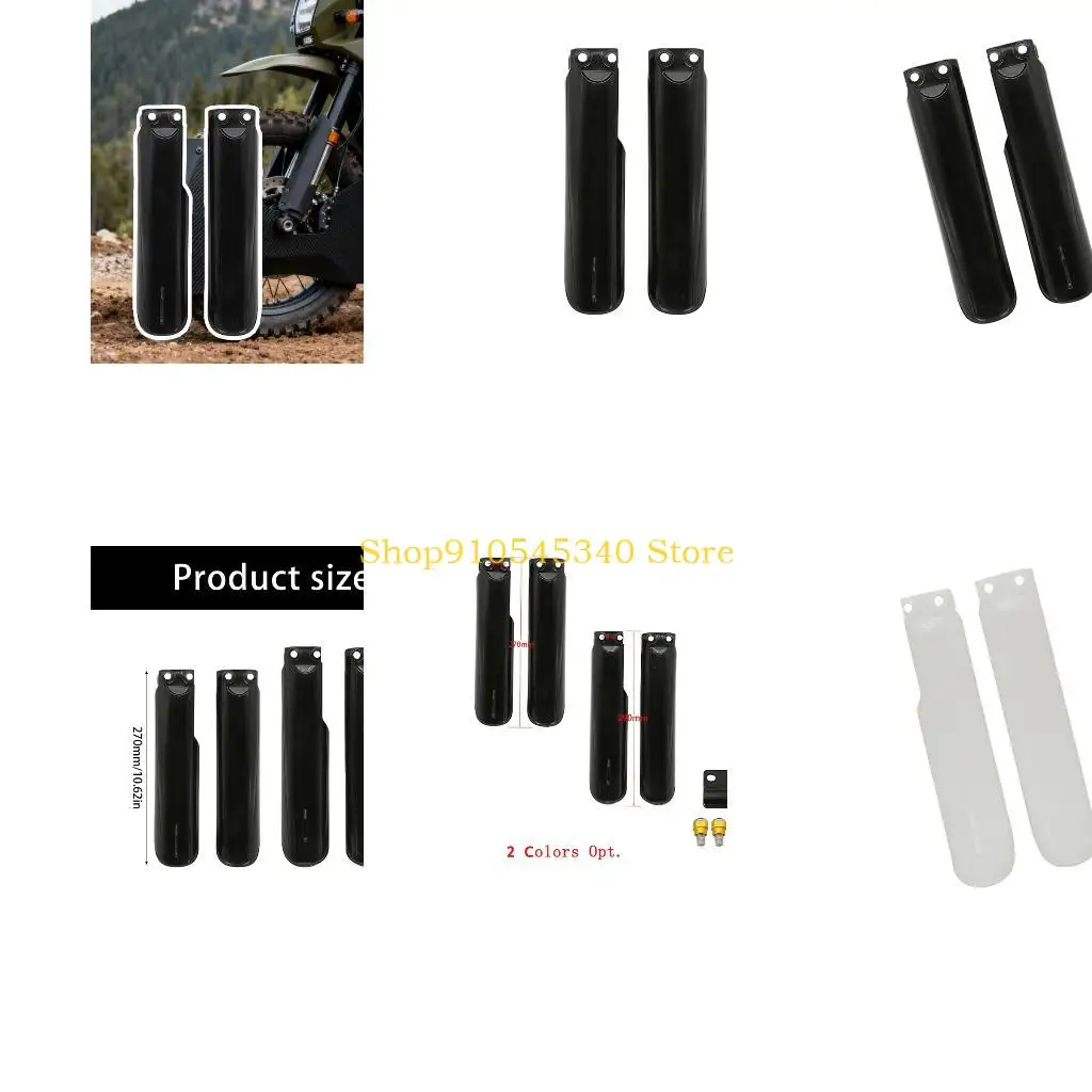 

U2JA Universal Set Of Two Plastic Fork Guard Covers Protectors Guards Designed For Off Roading Use On Motorcycles Up To 250cc