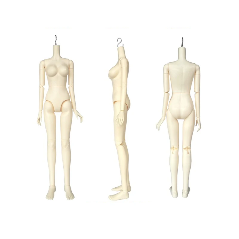 45 سنتيمتر دمى نباتية 1/4 BJD عارية دمية طفل كبير الصدر الإناث الكرة صوتها دمية الجسم DIY بها بنفسك لوازم الفتيات فستان لعب لعب الأطفال