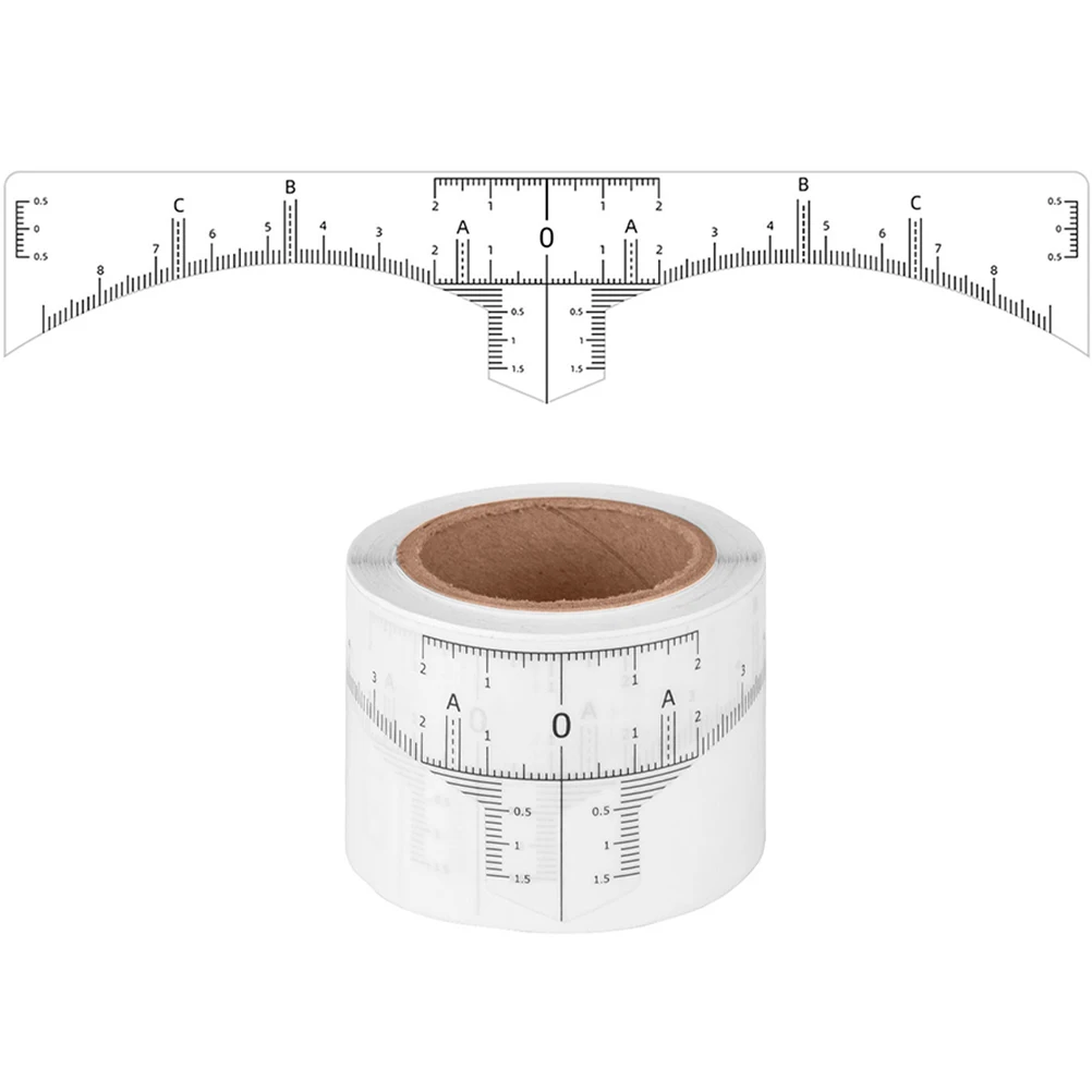 50 pçs posicionamento sobrancelha linha marcadores profissional sobrancelha mapper desenho régua medição shaper nivelamento ferramenta de maquiagem